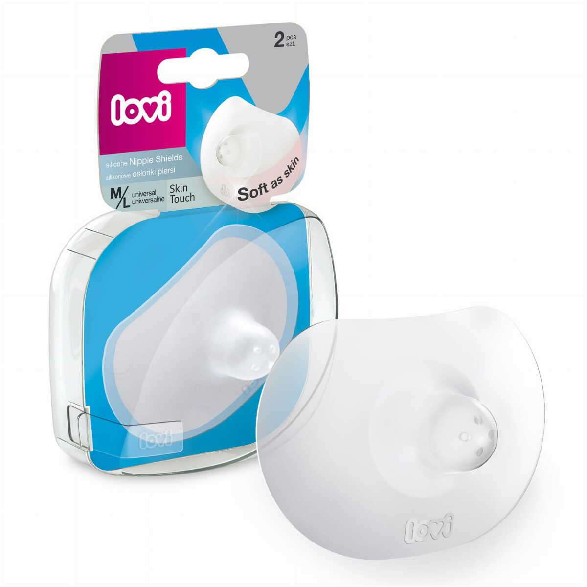 LOVI Silikonski štitnici za grudi Skin Touch 2 kom. M/L - Slika 2